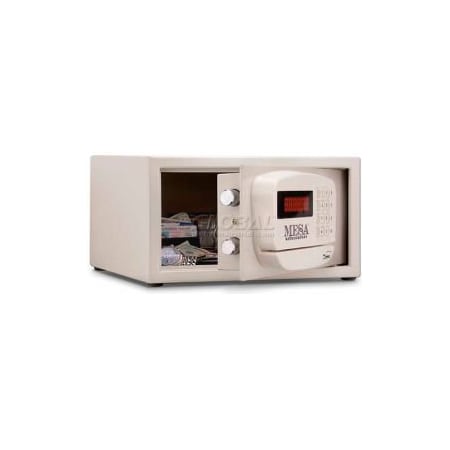 Mesa Safe Co Mesa Safe Hotel & Residential Electronic Security MH101E Keyed Differently, 15"W x 10"D x 7"H, White MH101E